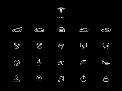 Tesla Model 3 App icon 3 animation car hmi icon line model3 motion particle rdd technology tesla ui