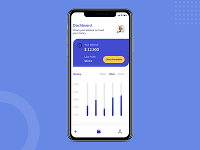 Investment Mobile App application dashboard ui fintech fintech app investment mobile app uiux user interface