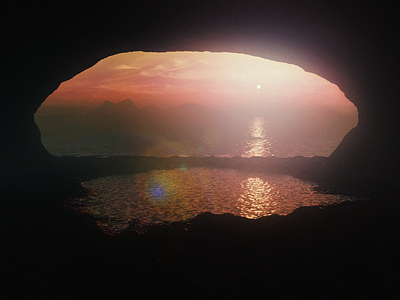 The Cave 3d 3d art blender photoshop procedural terrain texture