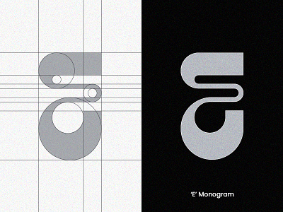 'E' Monogram branding letter lettering lettermark logoconcept logocore logodesign logolearn logolove logomark logotype minimalism minimalist logo modern logo monogram monogram letter mark monogram logo typography vector visual design