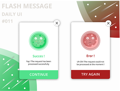 Daily UI 011 Flash Message daily 100 challenge daily ui daily011 dailydesign dailydesignchallenge design flash message