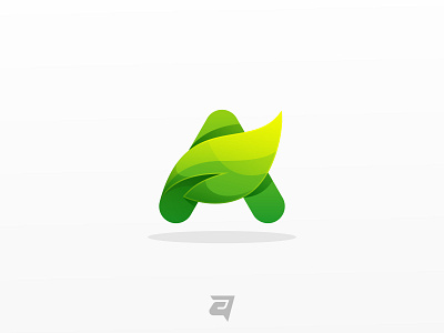 Letter A Leaf Colorful awesome branding colorful design gradient illustration letter memorable modern simple vector