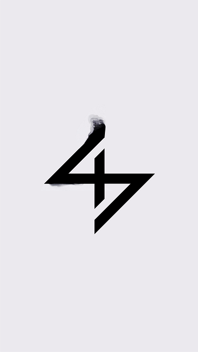 47 logo blackandwhite clear ink logo minimalist logo