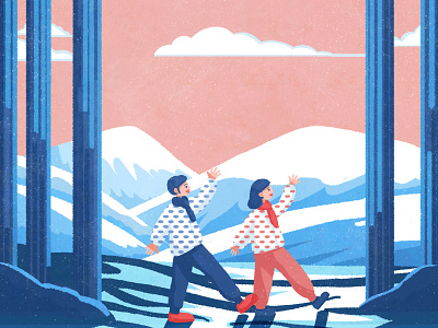 Snow Mountain illustraion