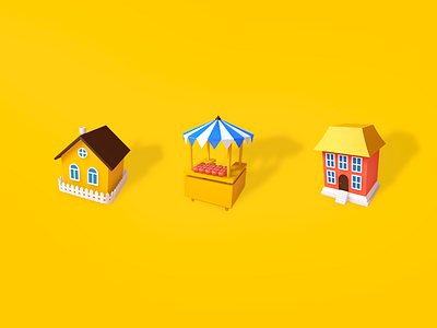 C4D-Icons color dribbble hello icon illustration