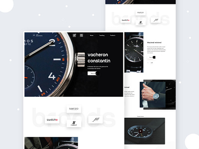 Watch 2020 trend creative design design dribbbble e commerce website full time job landing page landing page concept typography ui ux watch web ui design