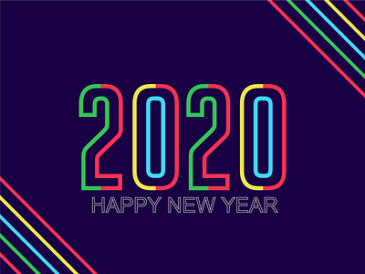 YEAR 2020 2020 annual art background bangladesh christmas happy new year holiday illustration january logo new new year ui ux