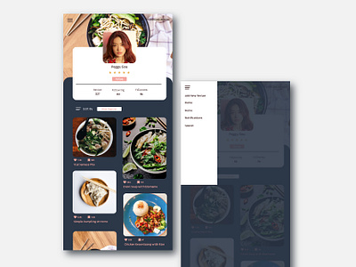 Daily UI 006 User Profile Exploration apps cooking application cooking apps dailyui dailyuichallenge food profile recipe ui ui ux design uidesign user user profile ux