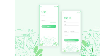 Login/ Sign Up Page for a Photo App figma login page ui ux webdesign