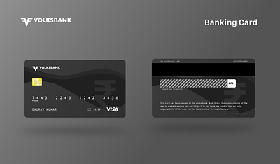 volksbank card design bank banking card dark design money