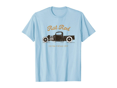 Rat Rod Vintage T-Shirt apparel car illustration cars classic classic car classic cars hot rod hot rods illustration old school old skool patina rat rod rustic rusty truck tshirt vintage vintage car vintage cars