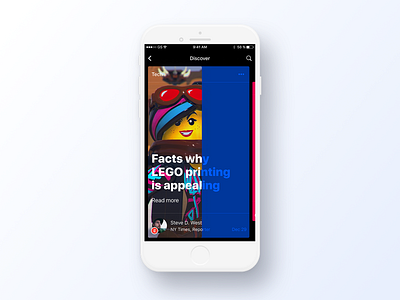076 Loading app app design article dailyui design discover interface lego loading loading screen minimal new york times news news feed newsfeed paper tech ui ux