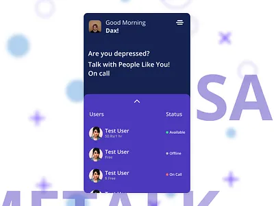 SameTalk App 2019 app darkui trending uiux uxdesign