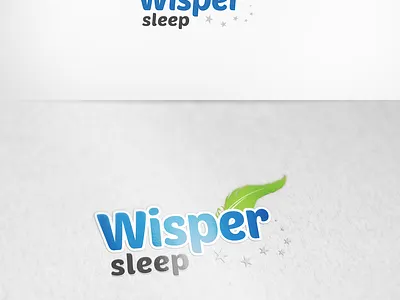 Wisper Sleep Logo brand design branding logo logo design logodesign