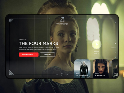 Daily UI #23 Witcher Netflix Concept Page best design challenge concept daily ui design netflix ui ui ux ui design user interface ux web web design webdesign website websites witcher