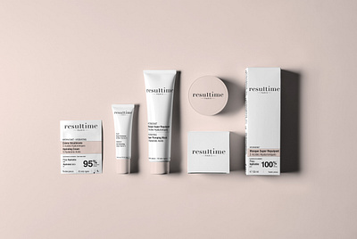 Packaging Cosmetics Resultime art design art direction art direction design artwork beauty brand design brand identity branding branding design graphic art graphic design graphic designer