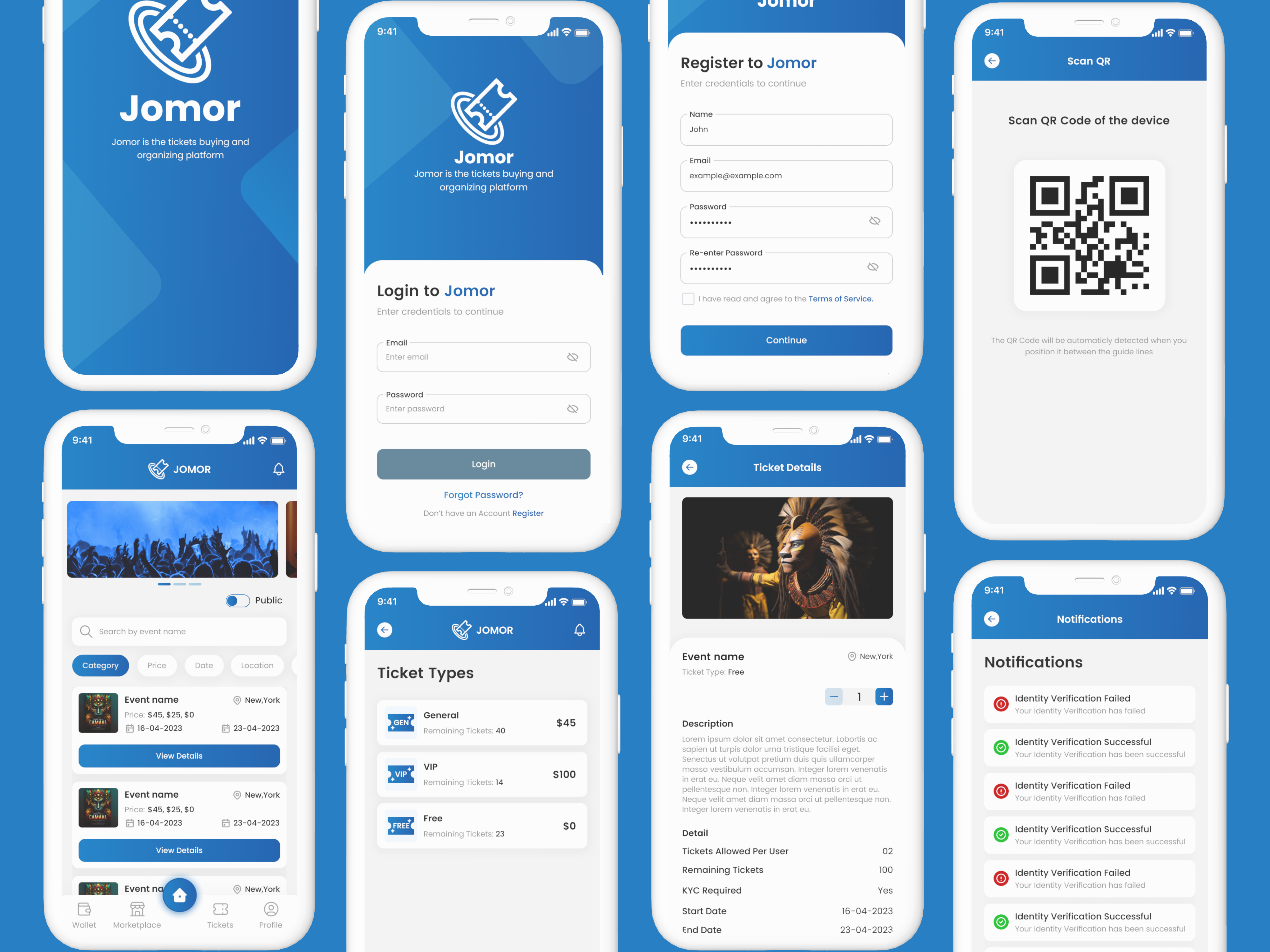 Jomor NFT Ticket Booking App app design blockcahin branding minimal app design mobile app mobile app ui nft nft app design online ticket booking ticket booking web3