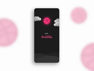 Hello Dribbble! design firstshot hello dribbble illustration ui