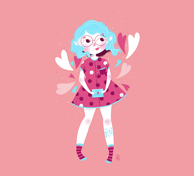 Love Letter character closeup cute digital illustration digitalart illustration ipadpro love procreate procreate art