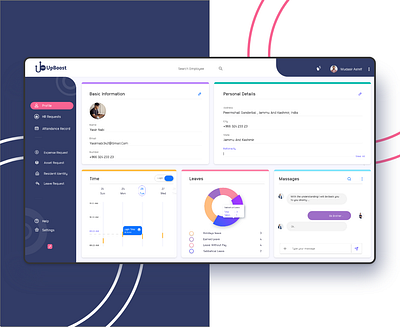 Human resource management system animation dashbord design illustration interface management management system mobile design product product design ui ux