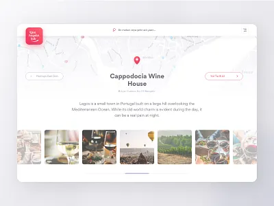 Gastronomy Blog App - Restaurant Detail Page app blog gastronomy light map restaurant travel
