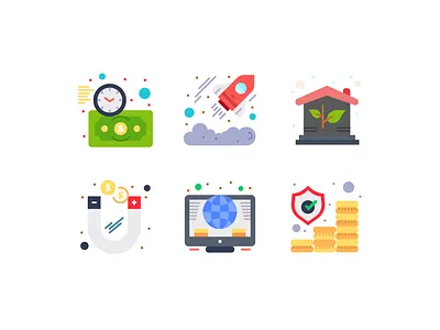 Investment Icon Banner banner currency dollar economy home icon icons investment investments vector
