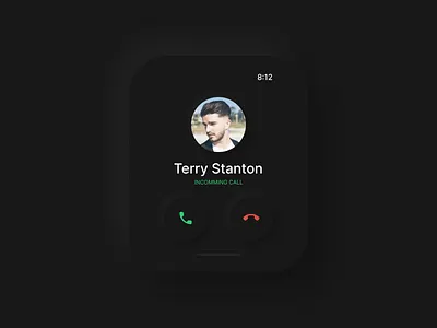 Incoming Call - Soft UI Element app art design minimal neumorphism softuielement ui ux