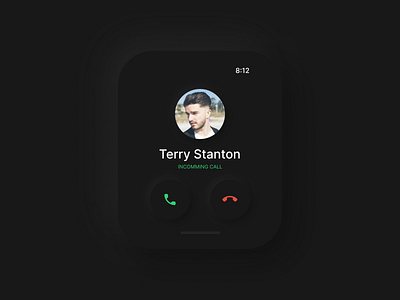 Incoming Call - Soft UI Element app art design minimal neumorphism softuielement ui ux