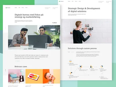 Phases Website - Landing page agency clean clean design creative illustraion landing page landing page design layout minimal technology typogaphy ui user experience user interface ux web design webdesign website