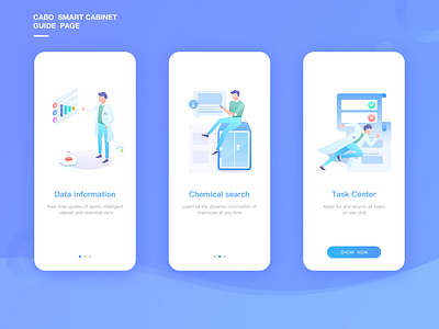 guide page app boot boot page design guide guide page guide pages illustration lab laboratory monitor monitoring ui ux