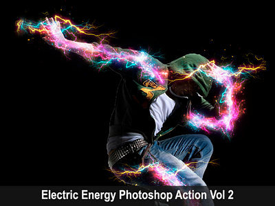 Electric Energy Photoshop Action energy envato envatomarket flyer light magic movie photo photoshop pinterest poster power sparkling trending viral