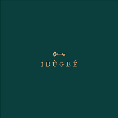 Ibúgbé branding clean design emblem flat high end illustration logo logomark logotype minimal minimalist real estate typography vector yoruba