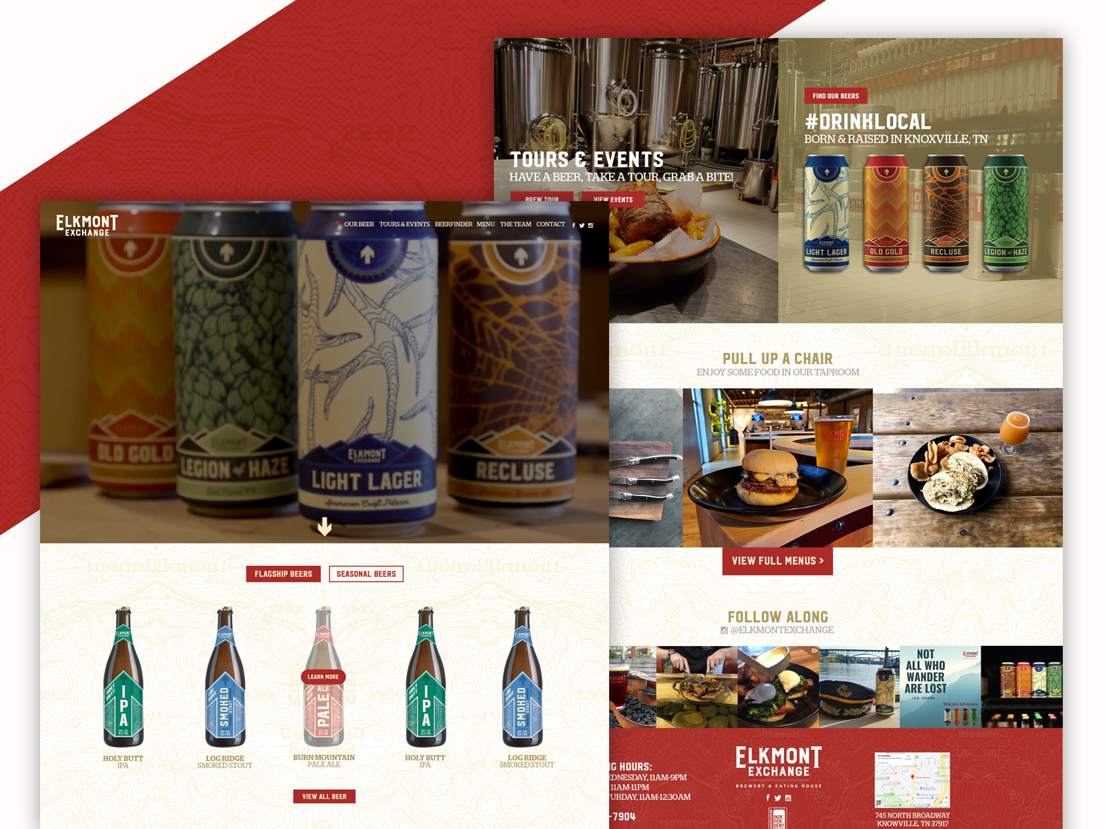 Example of Elkmont Exchange / Knoxville, TN - Website Design by Slamdot