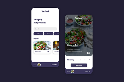 Food Delivery app design flat minimal type ui uidesign ux ux design web