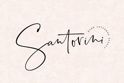 Santorini Signature Font design elegant font elegant fonts feminine feminine font font font design fonts graphic design hand drawn hand lettered hand lettering handwriting font handwritten script script font signature signature font typeface typefaces
