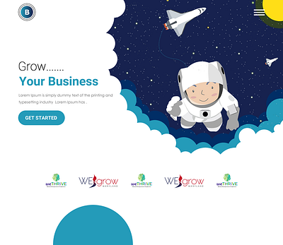 business grow illustration web