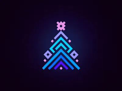 Christmas tree 2022 2023 christmas tree gifts logo design new year santa tree