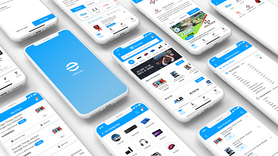 eStores iOS App app design app desing design ios ios app minimal app design mockups ui uiux web app design