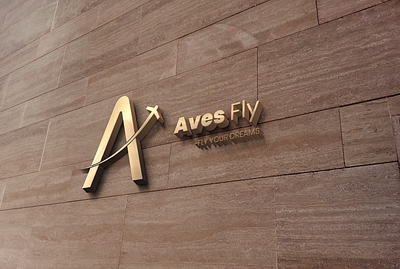 Aves fly brand identity letter a letter logo lettermark logodesign