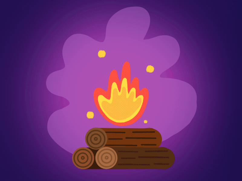 Weekly Warm up #04- Yule Log bonfire christmas design dribbble dribbble weekly warm up flat frame by frame holidays illustration new year procreate procreateapp weekly challenge weeklywarmup yule log