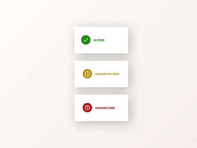 Daily UI 96 daily daily 100 challenge dailyui display in stock status status display stock ui