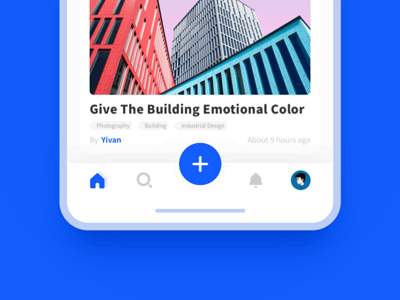 Pop Up Menu animation anime app blue building dailyui design gif icon image img iphone menu photography pink principle red sketch ui ux