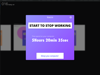 Daily UI N°16 : Pop-Up / Overlay dailyui design overlay popup ui ux work