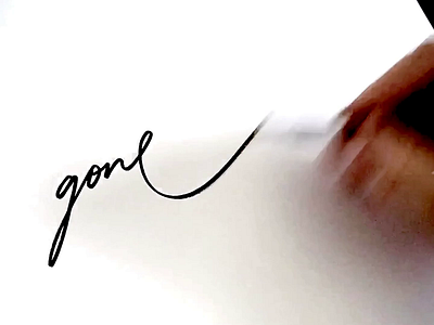 gone branding brush calligraphy custom design flow gone goodtype handtype handwritten idea lettering lettering art logo logotype process sketch typography unique video