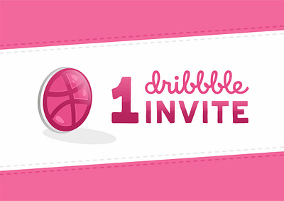 Dribbble Invite Giveaway invitation invite vector