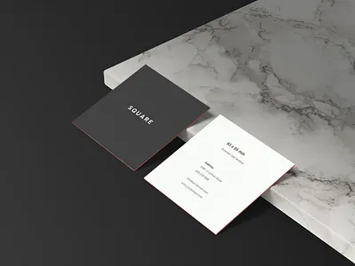 Square Business Card Mockup Sample branding freebies mockup