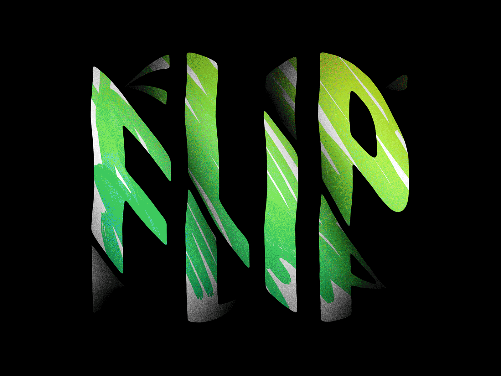 Flip Twist Scribbble 3d animated flip gif scribble twist typography