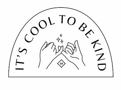 It’s Cool to be Kind branding illustration