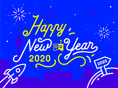 ✨Happy New Year ✨ 2020 berlin digital handmade happy new year illustration rebranding taikonauten