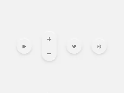 Neumorphic Buttons design neomorphism skeumorphism ui ux